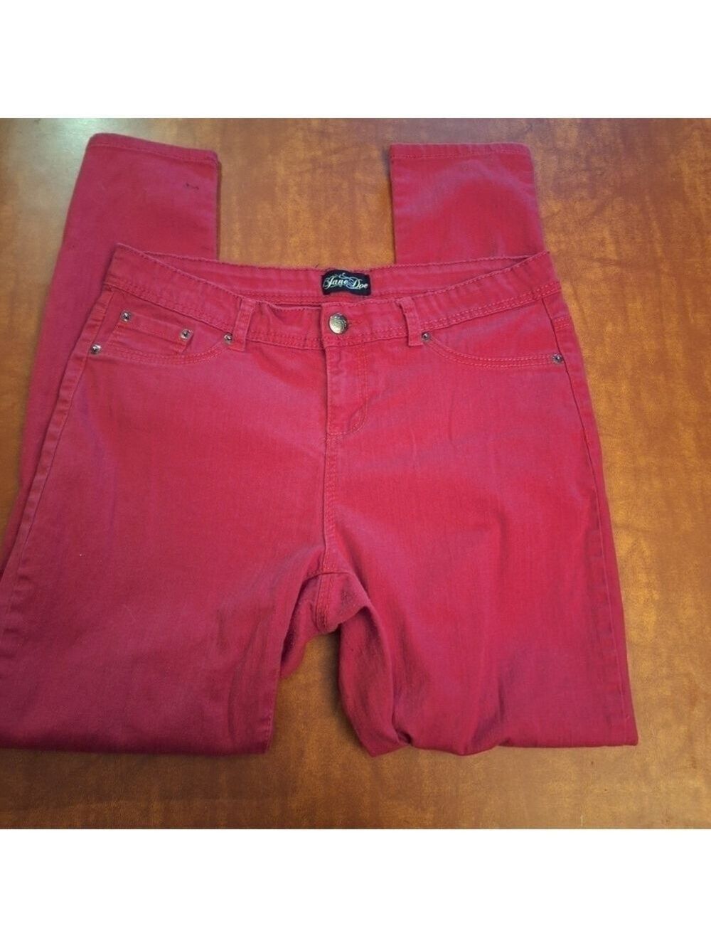 Jane Doe Red Jeans Size 16